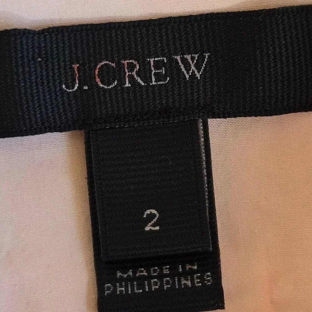J CREW Baby Pink Cotton Shorts with Sash sz 2